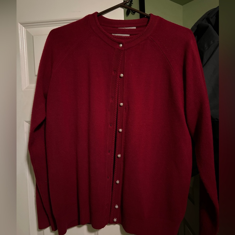 Red twin set